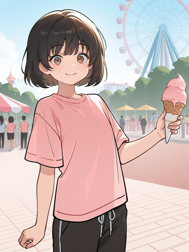 波波头 小女孩